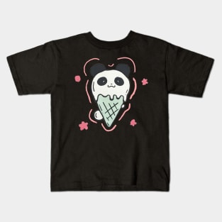 cute little panda Kids T-Shirt